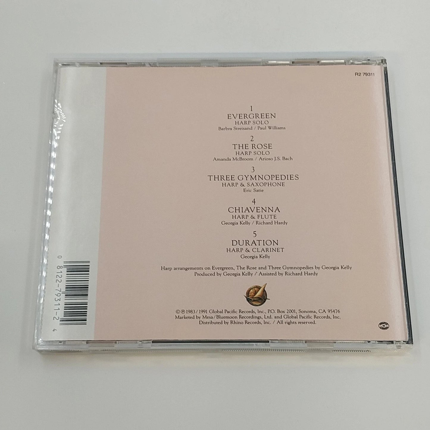 Georgia Kelly Harp & Soul CD Richard Hardy New Age Instrumental R2 79311