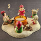 Hallmark Keepsake Ornament Candle Holder Waiting For Santa Figurine Tealight