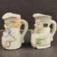 2 Royal Doulton Ceramic Toby Chef Characters Miniature Pitchers 1.25" Vintage