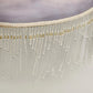 Frosted Purple Glass Lamp Shade Hand Painted Violets Beaded Fringe 16" Vintage
