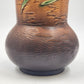 Roseville Pottery Two-Handled Freesia Pattern Terra Cotta Vase 126-10 USA 1945