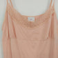 Old Navy Lace Trim Camisole Tank Top Lot 2 Women's Large Burgundy Pink Fitted