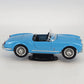 Bburago 1955 Lancia Aurelia B24 Spider 1:18 Diecast Model Light Blue Car Stand