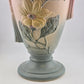 Magnolia Trophy Vase Hull Art Pottery 12.5" Matte Pink Flower Tassel Handle