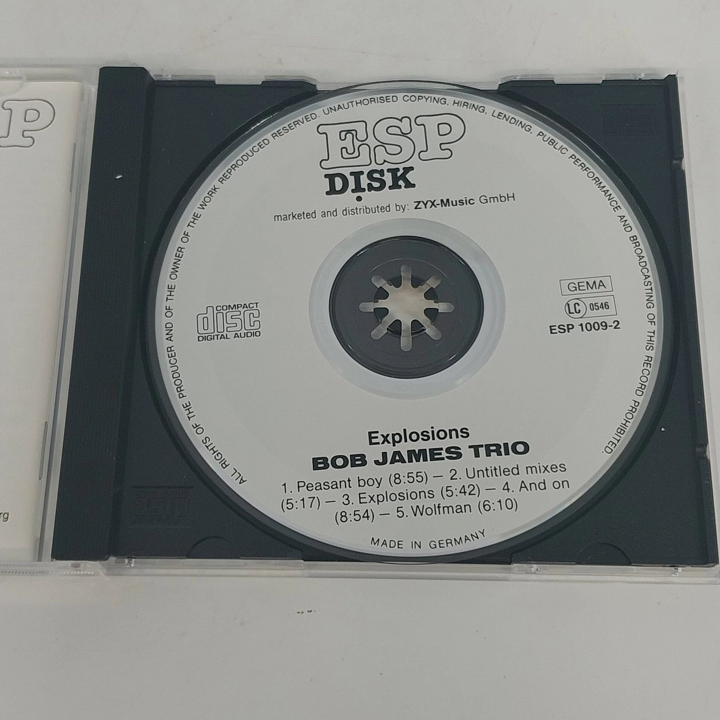 Bob James Trio Explosions CD ESP Disk Jazz Avant-Garde Germany Import ZYX Music