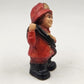 Orzeck Fire Fighter Figurine 7" Tall All American Fireman Ware MA Vintage 1982