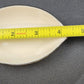 Lenox Olympia Vanity Trinket Dish Cream Oval Platinum Hand Trimmed 4" USA Vtg
