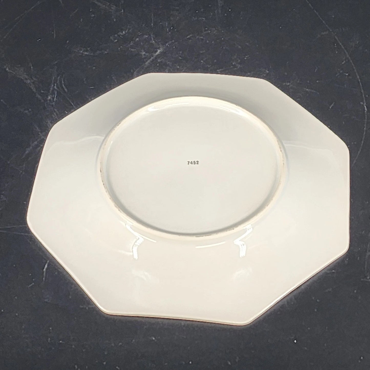 Lenwile Ardalt Chinoiserie Medallion Bread Plate 7452 Octagonal Japan 7.25" Vtg