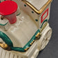 Mr Christmas Animated Ornament White Train Music Box w Rotating Inside 4" 2010