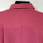Burgundy 3 Button Polo Shirt Large Fame Fabrics 6.2 oz 50-50 Poly Cotton T100