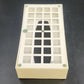Rubbermaid Plastic Tissue Box Cover 2939 White Atomic Starburst 10.5" MCM Vtg
