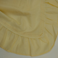 1 Pair Of Cafe Curtain Pale Yellow Ruffled Edge Machine Wash 70% Polyester China