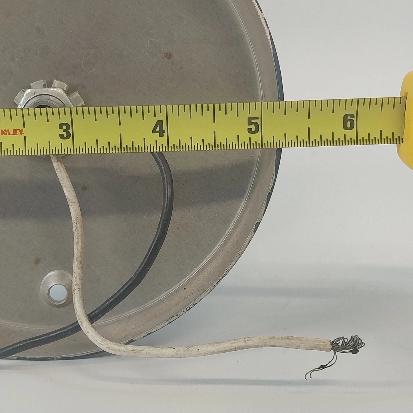 Swivelite Atomic Cone Ceiling Light Fixture Brushed Aluminum Metal Lamp 10" MCM