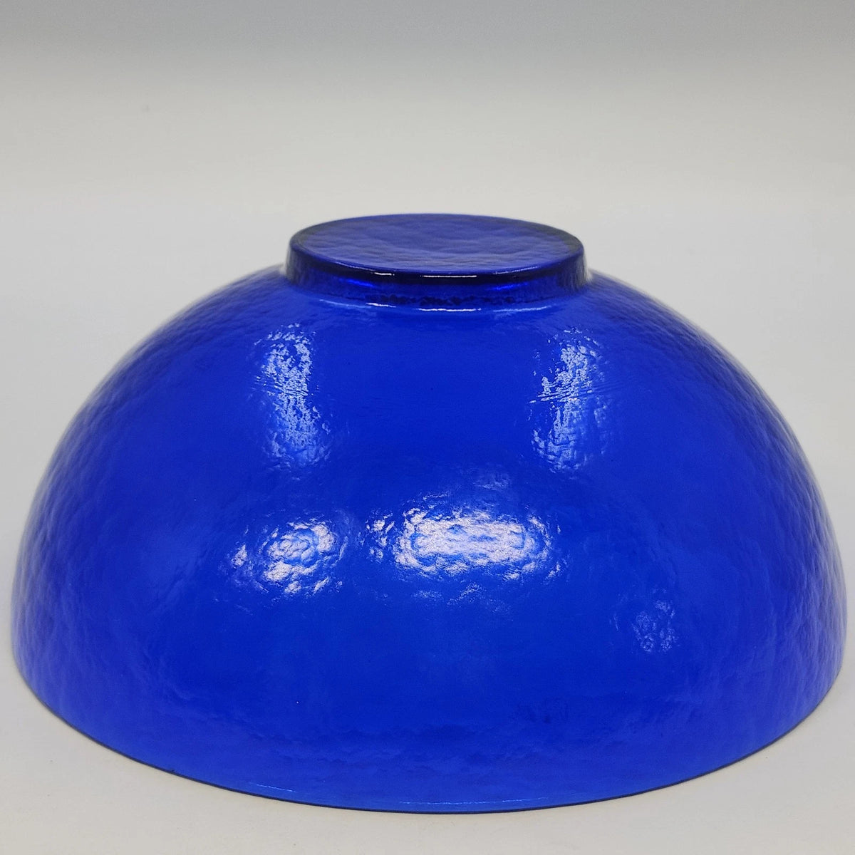 Vietri Murano Italy Cobalt Blue Art Glass Centerpiece Bowl 9.5" Footed Base Vtg