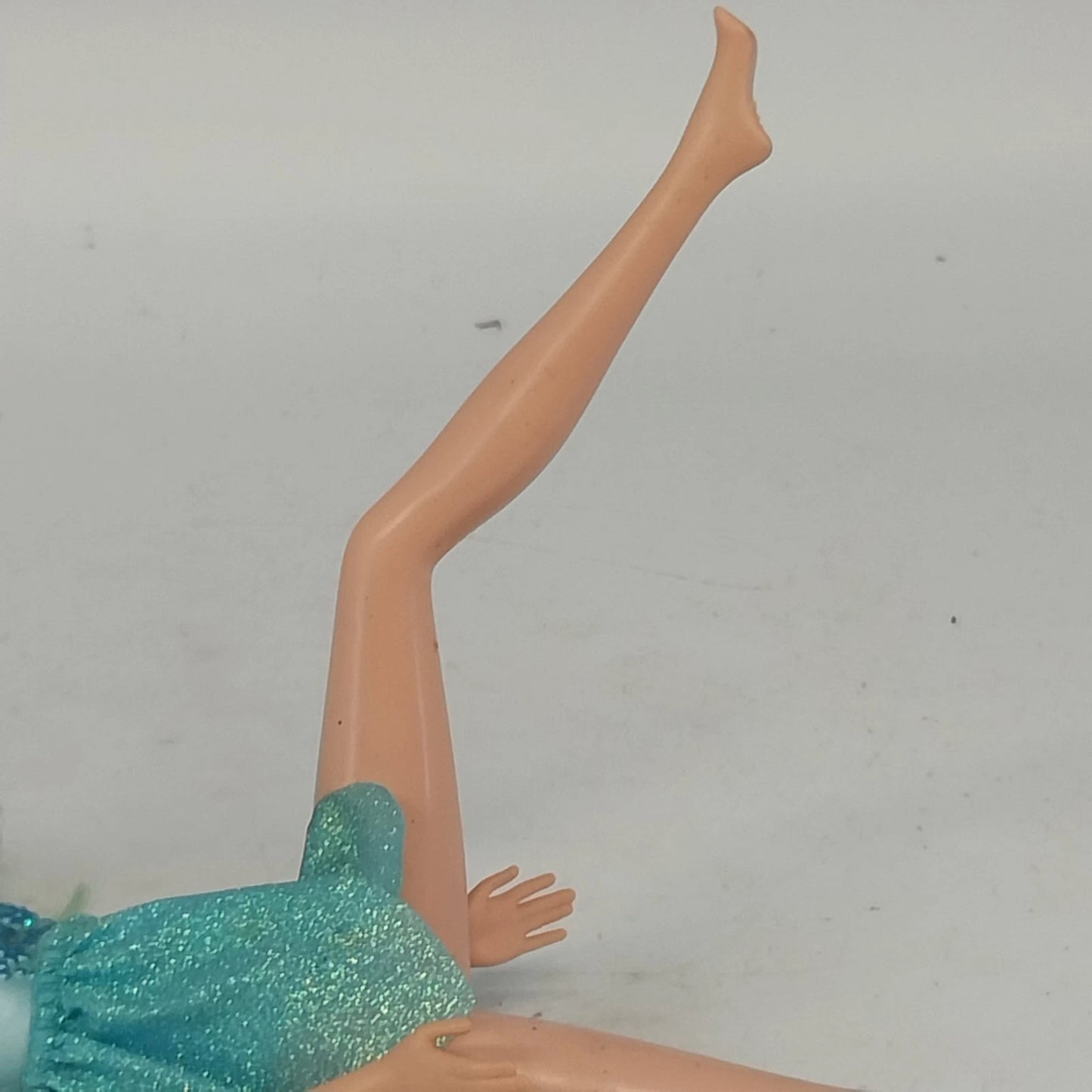 Mattel Barbie Fairytopia Fairy Doll Green Hair Blue Dress Head 1999/2005 Body