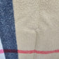 Oversized Blanket Scarf Tan Red Black Plaid Checked Shawl Wrap Fringe 27"x72"
