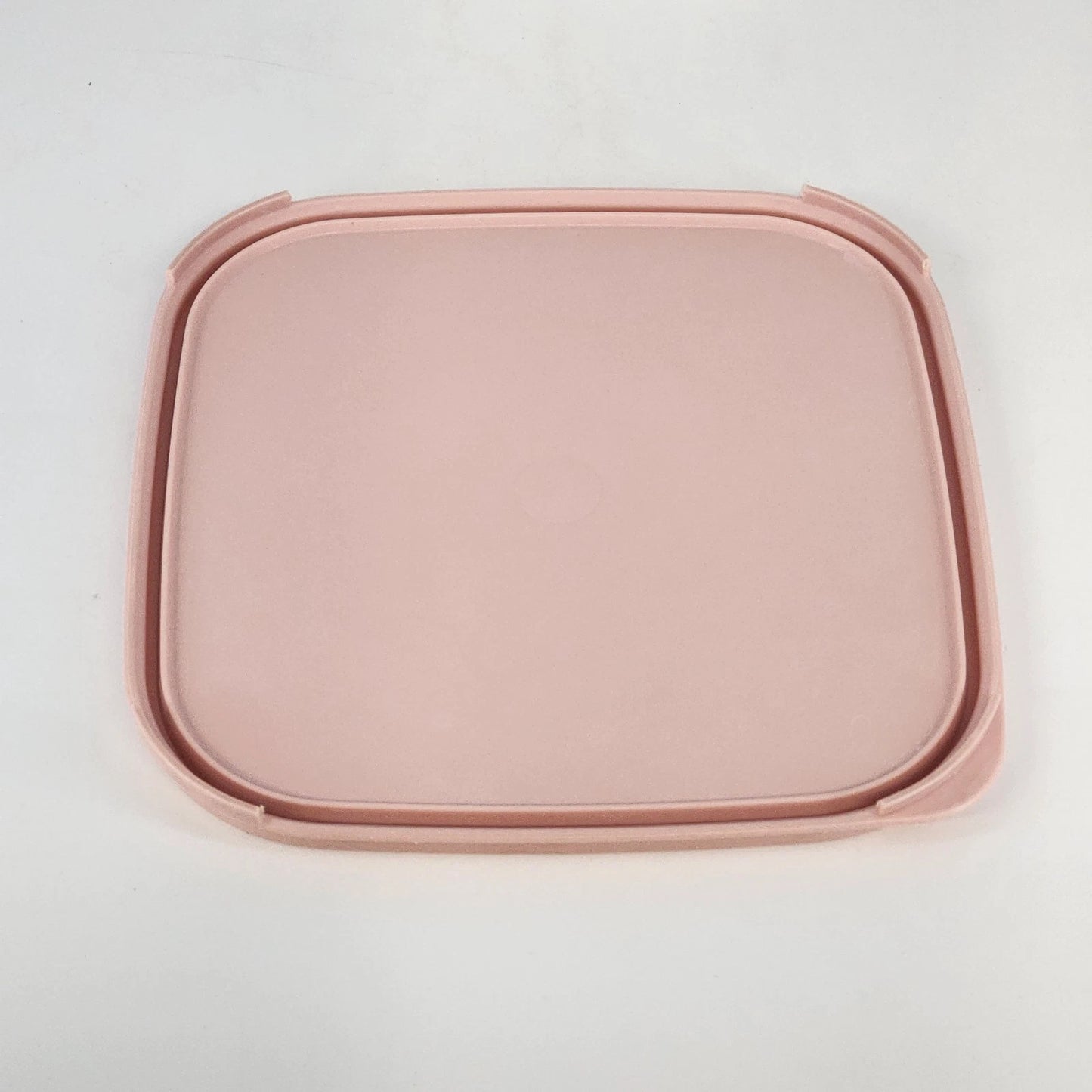 Tupperware Modular Mates 1620-1 Clear Storage Canister Pink Lid 1623-2 Vintage