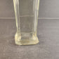 Prop Whiskey Decanter Clear Glass Bottle w Corked Stopper 12” Tall Stopper Stuck