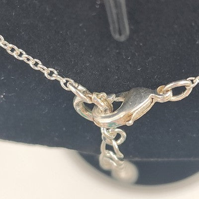 Silver Tone Chain Pear Cut Dangle Purple Rhinestone Amethyst Necklace & Earrings