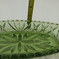 Hazel Atlas Avocado Green Oblong Relish Dish with Prescut Star Motif – 9.5 × 4.5″