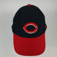 Nike Cincinnati Reds Black Red Bill Hat MLB Cap Hook Loop Adjustable OSFM