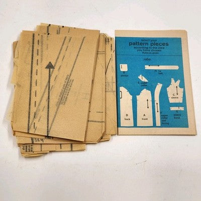 Simplicity 9637 Vintage Sewing Pattern Uncut 1971 Men's XL Robe Two Lengths