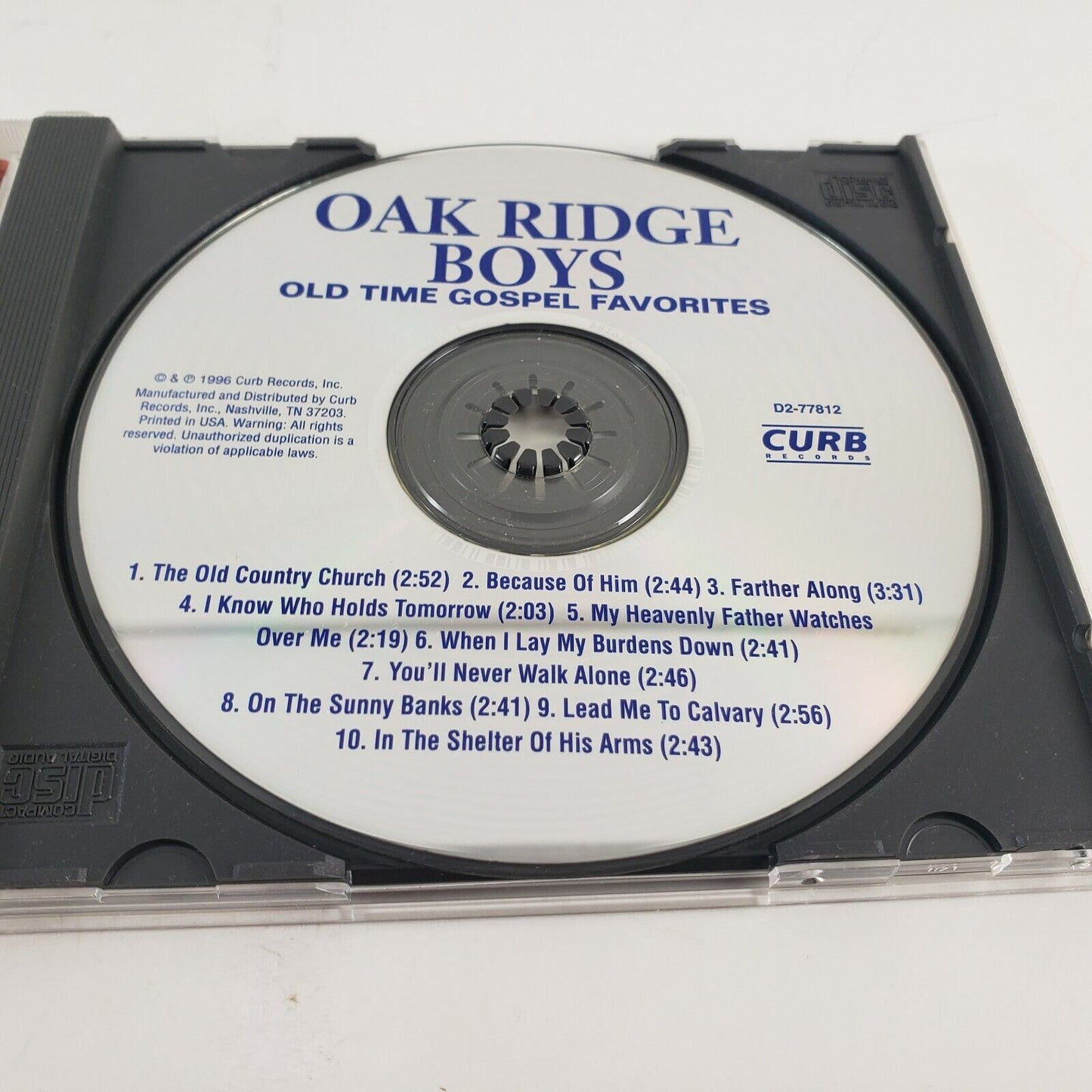 The Oak Ridge Boys Old Time Gospel Favorites CD 1996 Curb Records D2-77812