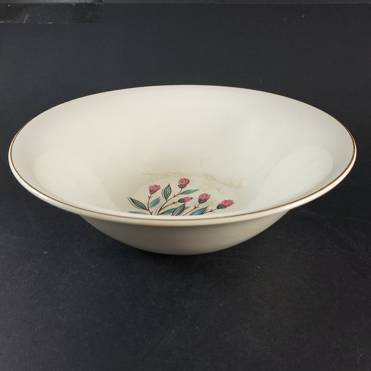 Wedgwood Pink Hope Vegetable Bowl 8.75” Gold Trim England