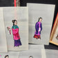 Asian Rice Paper Pith Paintings 4" Set 12 Fragile Antique 19th Century Chinese