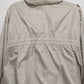 Eddie Bauer Jacket Lightweight Beige Women's XXL Hooded 3/4 Sleeve Zip Front