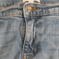 Eileen Fisher Women Light Wash Straight Leg Jeans Size 6 Distressed Cotton Denim