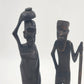 Hand Carved Ebony Tribal African Kenyan Man Woman Figurine 15"