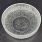 Indiana Glass Tree Bark Ice Textured Bowl 6.75 Inch Vintage