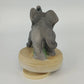 Prince Albert Products Elephant Music Box Born Free Gray Ceramic Figurine Vtg