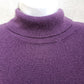 The Tog Shop Women's Large Purple 100% Acrylic Turtleneck Knit Pullover Top