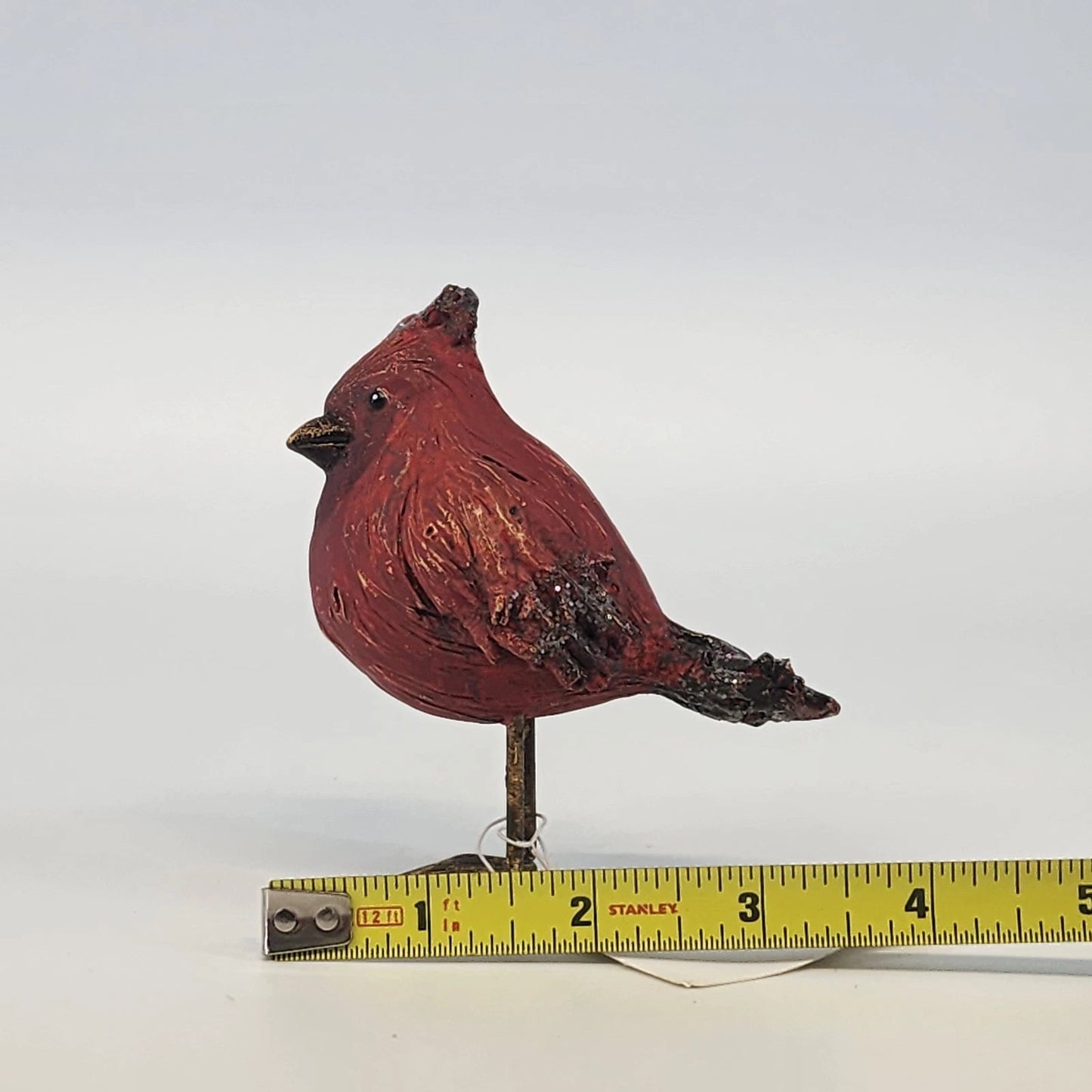 Lifestyle Design Plume Collection Cardinal Bird Figurine Red Porcelain 4.5" Vtg