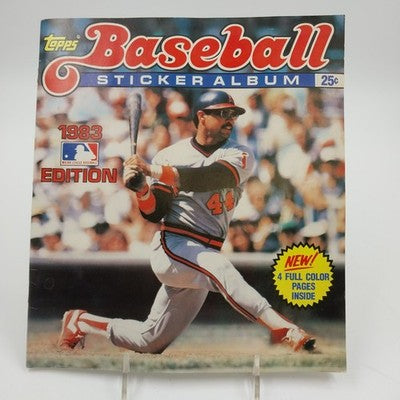 Topps MLB Baseball Sticker Album Include Hall of Famers 1983 Edition Used USA