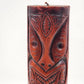 Marquesan Tiki Decor Candle Totem Sculpture Carved Look Polynesian 12.5" Canada