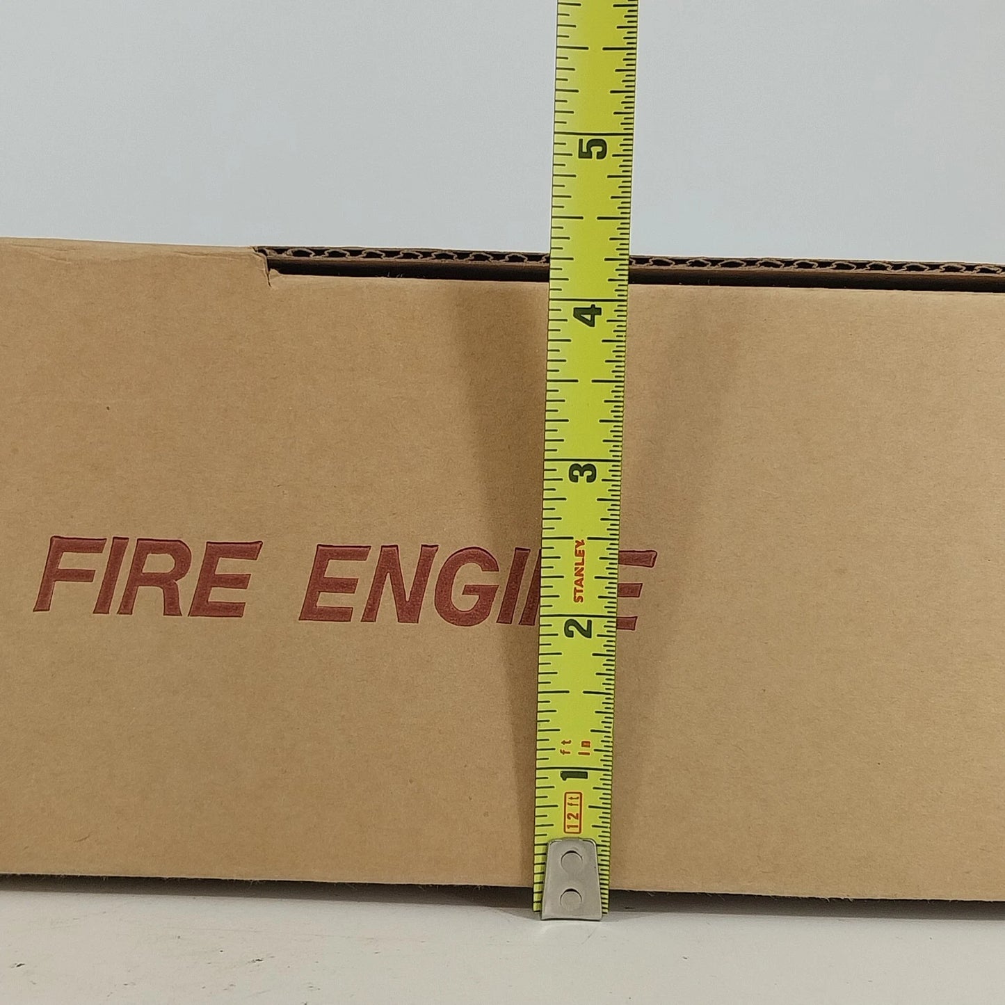 Fire Engine Wooden Model Kit No. 17681 DIY Craft Build NIB Taiwan 15" 1920 Vtg