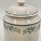 Corelle Callaway White Green Ivy Canister 8" Corning Ware Floral Lines China