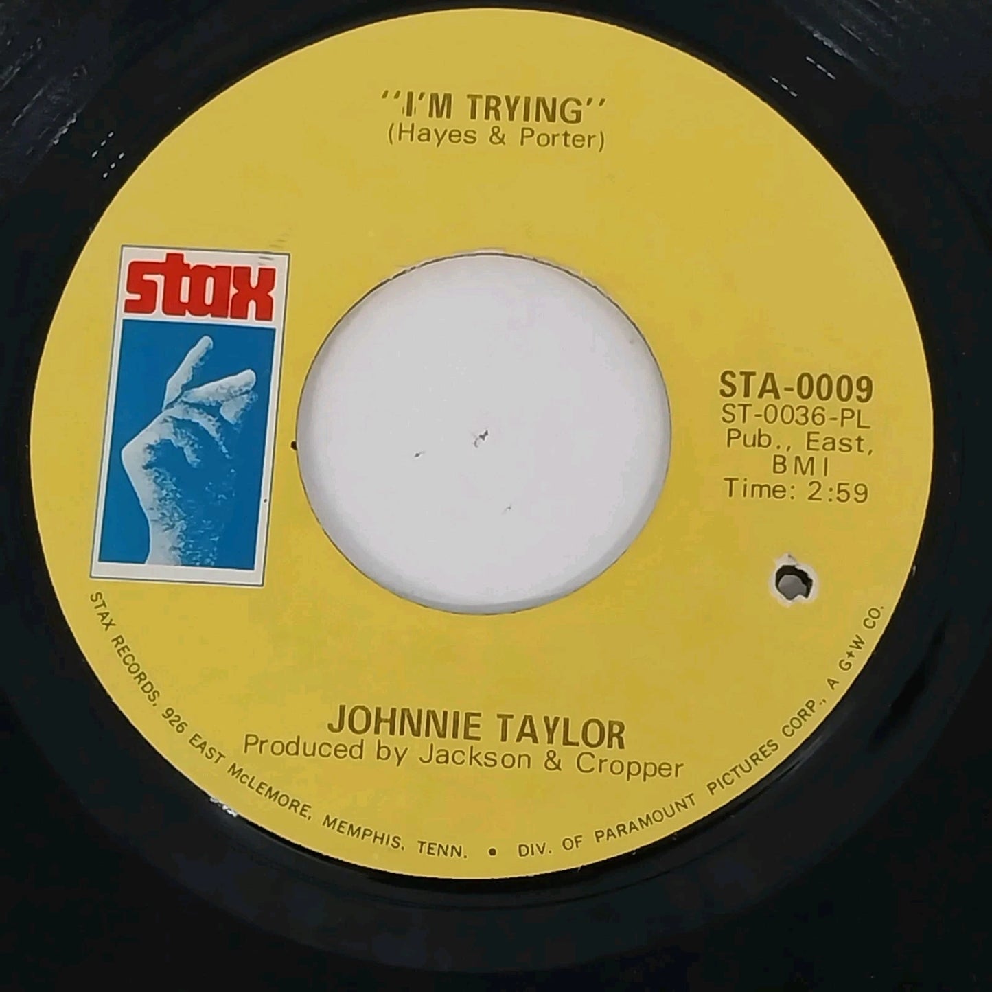 Johnnie Taylor Who’s Making Love 45 RPM Vinyl Stax Records 1968