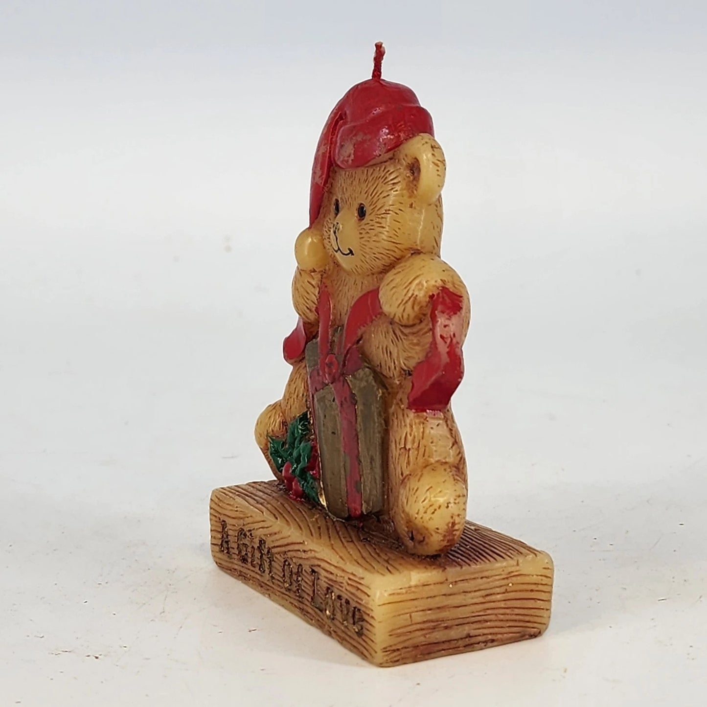 Vintage Jasco Teddy Bear Bayberry Candle Country Charm 4.5in