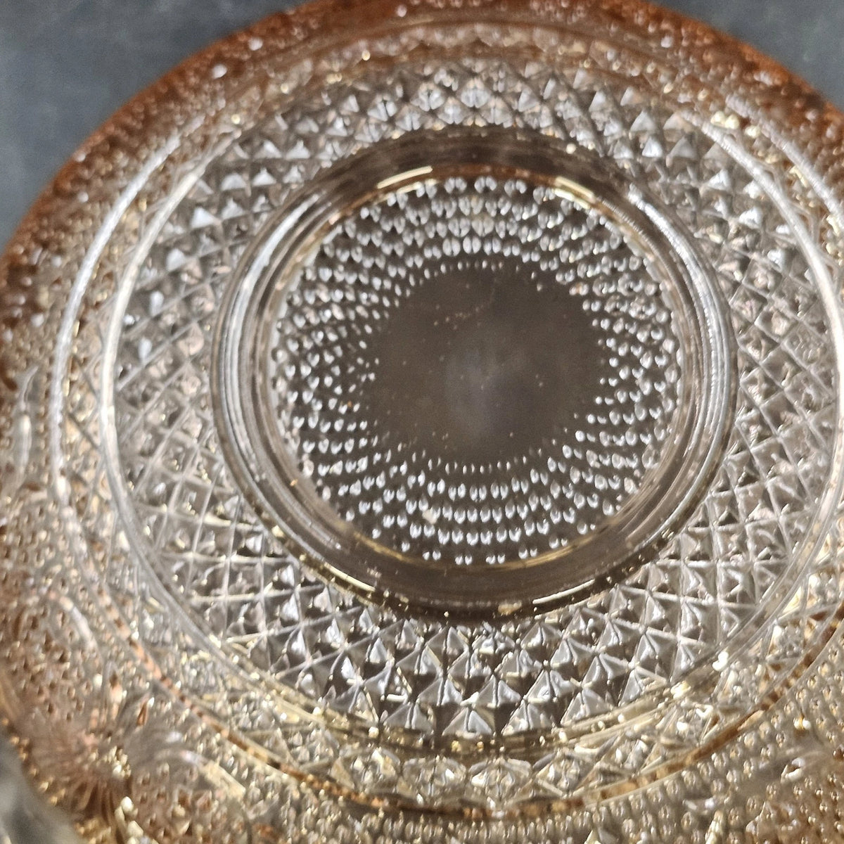 Indiana Glass Tiara Sandwich Pink Pressed Glass Bowl 7" Fluted Scalloped Vintage
