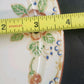 Porcelain Oval Serving Dish Plate 6" Hand Painted Floral Orange Trim Japan