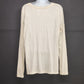 Sonoma Goods For Life XL Cream Long Sleeve Tee Lace Flower Pearl Bead Detail 24"