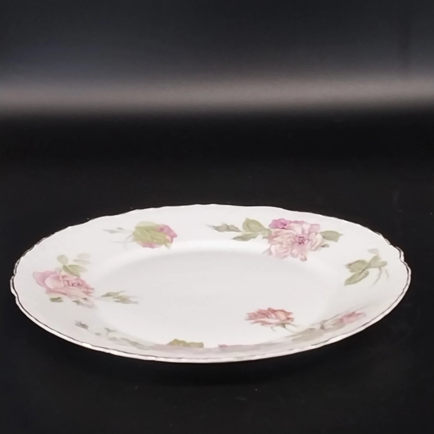 RC Monbijou Rosenthal Rose Bavaria CHIPPED Dinner Plate Pink Gold Scallop Ger