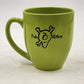 Green Coffee Mug Rob Fetters Side 1 and Earth People Don't Understand Side 2