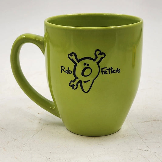 Green Coffee Mug Rob Fetters Side 1 and Earth People Don't Understand Side 2