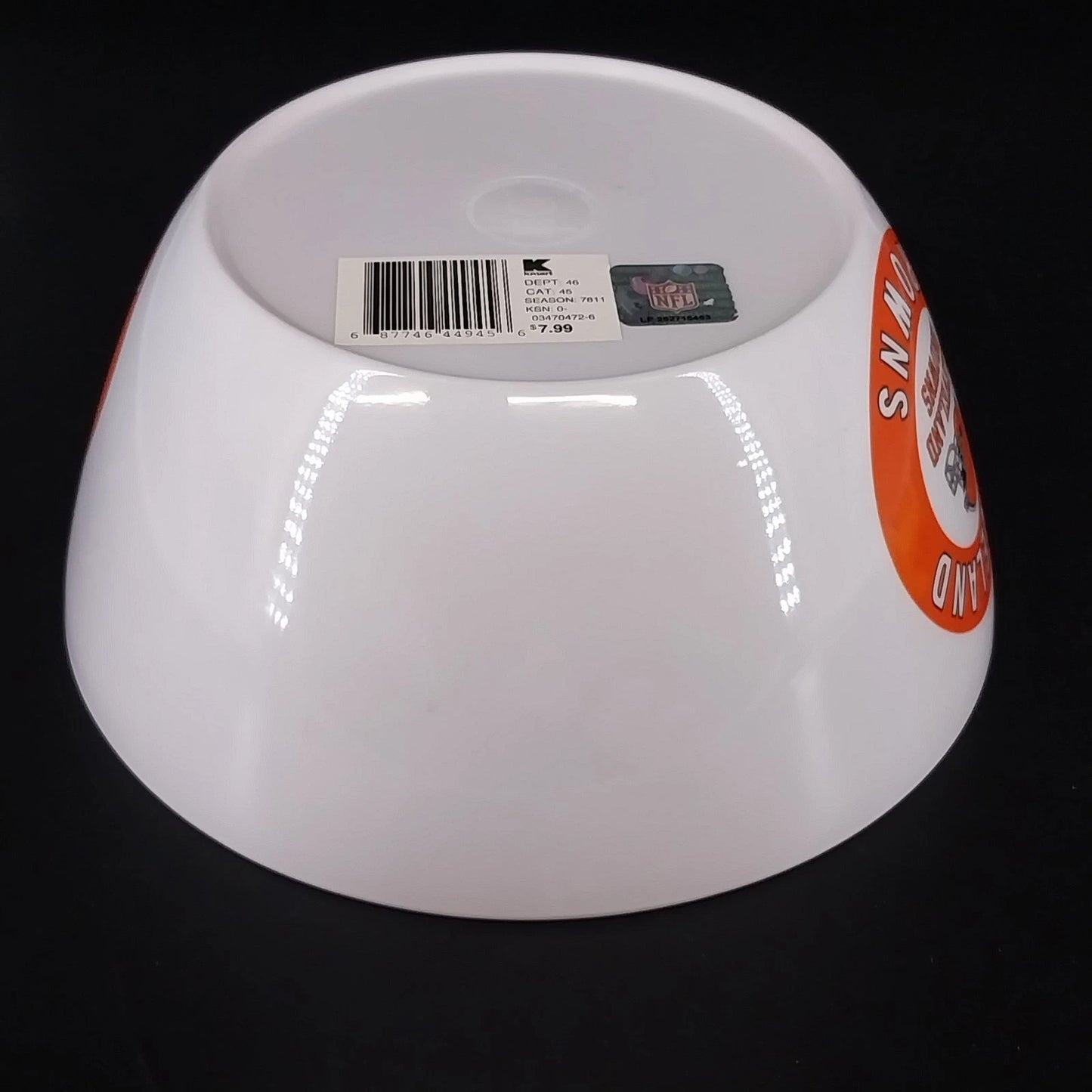 Cleveland Browns NFL Party Serving Bowl Dish K-Mart 9.5" China 2010 Football