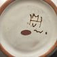 Hungarian Artmark Vase Hand Painted Floral Ceramic Brown Glaze Interior 10"x9"